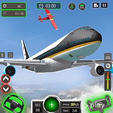 Airplane Game Flight Simulator v1.2.8 ВЗЛОМ MOD